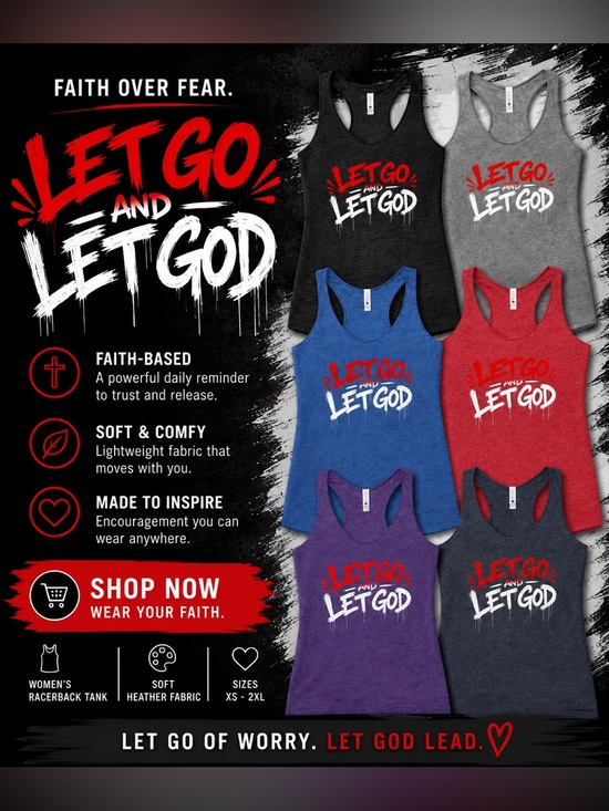 2wenty8 Tops - 2wenty8 "Let Go and Let God" Women's Racerback Tank